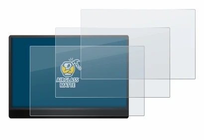 Image de l'appareil MSI Pro MP161 E2 avec une grande variété de protections d'écran.