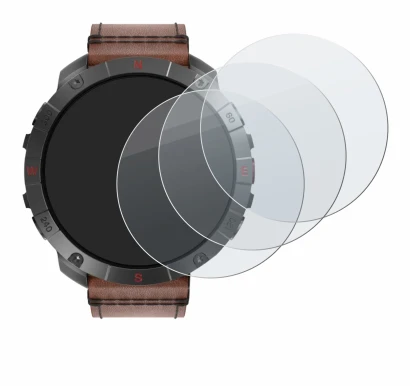 Image de l'appareil Polar Grit X2 Pro Titan avec une grande variété de protections d'écran.