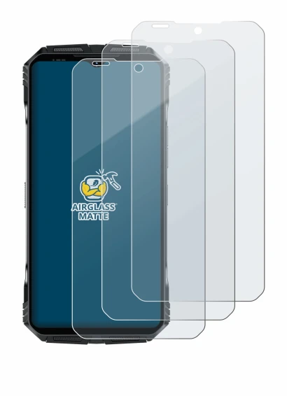 Image de l'appareil Doogee S118 Pro avec une grande variété de protections d'écran.