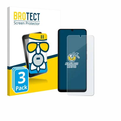 Face avant d’un emballage produit avec le logo de la marque BROTECT. À côté, l’appareil Doogee Note 59 Pro est représenté avec