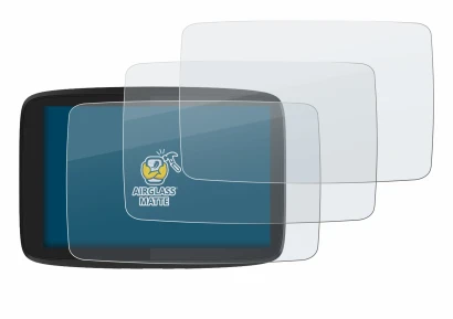 Image de l'appareil TomTom GO Camper Tour avec une grande variété de protections d'écran.