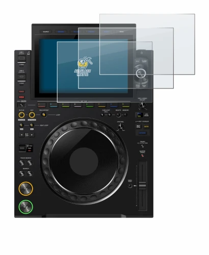 Image de l'appareil Pioneer CDJ 3000X avec une grande variété de protections d'écran.