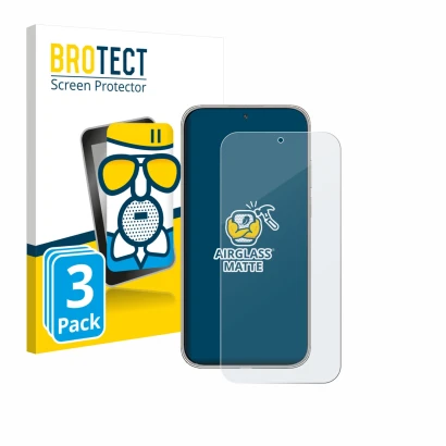 Face avant d’un emballage produit avec le logo de la marque BROTECT. À côté, l’appareil Huawei Mate 70 Air est représenté avec