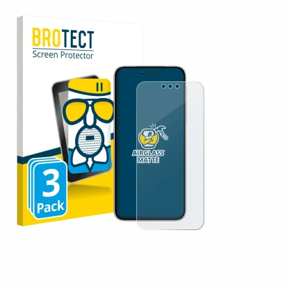 Face avant d’un emballage produit avec le logo de la marque BROTECT. À côté, l’appareil Huawei Mate 80 est représenté avec la