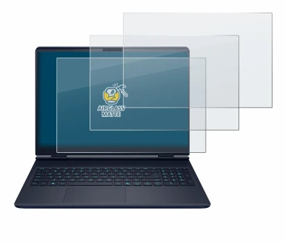 Image de l'appareil Dell Alienware 16X avec une grande variété de protections d'écran.