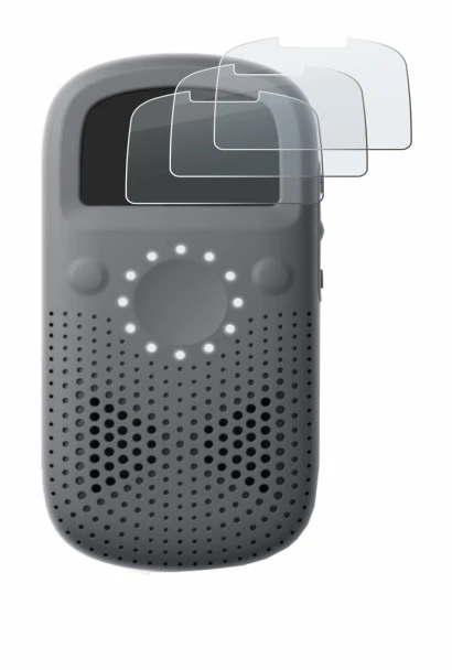 Image de l'appareil Relay X avec une grande variété de protections d'écran.