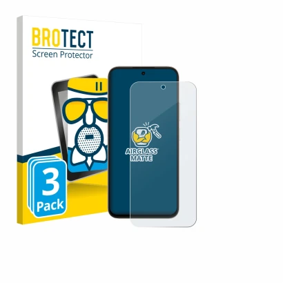 Face avant d’un emballage produit avec le logo de la marque BROTECT. À côté, l’appareil Oppo A6c est représenté avec la protec