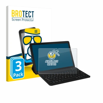 Face avant d’un emballage produit avec le logo de la marque BROTECT. À côté, l’appareil Laptok YXPA7LBK 11