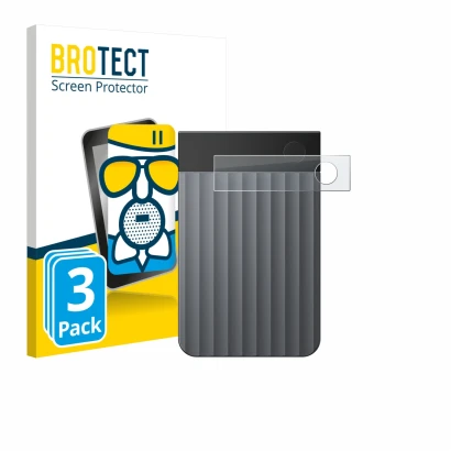 Face avant d’un emballage produit avec le logo de la marque BROTECT. À côté, l’appareil PLAUD Note Pro est représenté avec la 