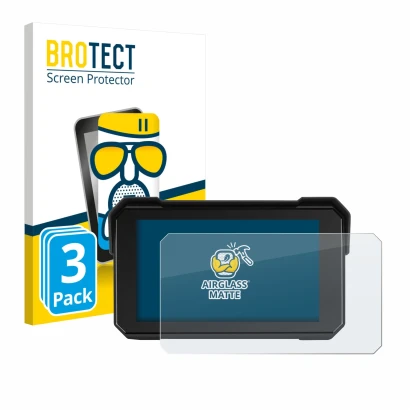 Face avant d’un emballage produit avec le logo de la marque BROTECT. À côté, l’appareil GOHHDL A4058-AM39DE-GOH 5" est représe