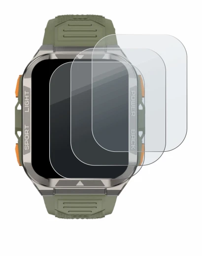 Image de l'appareil Blackview W80 Pro 1,91" avec une grande variété de protections d'écran.