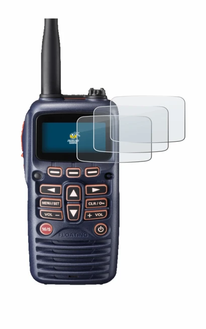 Image de l'appareil Standard Horizon HX320E avec une grande variété de protections d'écran.