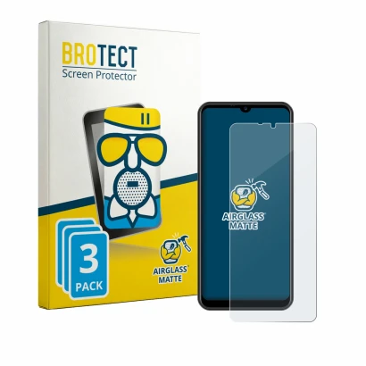 Face avant d’un emballage produit avec le logo de la marque BROTECT. À côté, l’appareil Invens NOTE TK02 est représenté avec l