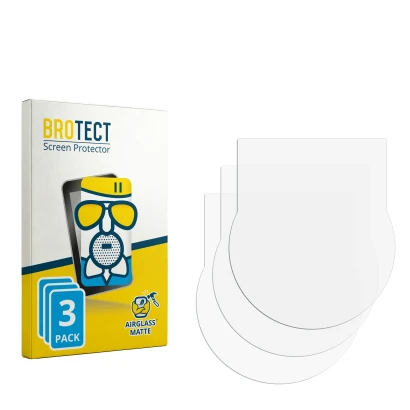 Face avant d’un emballage produit avec le logo de la marque BROTECT. À côté se trouve la protection d’écran correspondante.