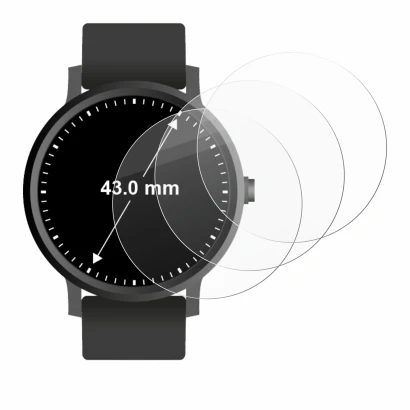 Image de l'appareil Montres (Circulaire, ø: 43 mm) avec une grande variété de protections d'écran.