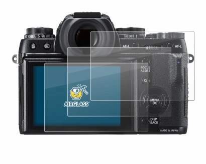 Image de l'appareil Fujifilm X-T1 avec une grande variété de protections d'écran.