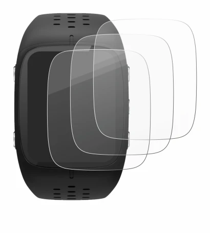 Image de l'appareil Polar M430 avec une grande variété de protections d'écran.