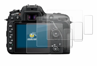 Image de l'appareil Nikon D7500 avec une grande variété de protections d'écran.