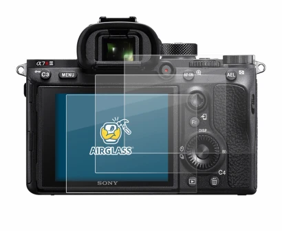 Image de l'appareil Sony Alpha 7R III avec une grande variété de protections d'écran.