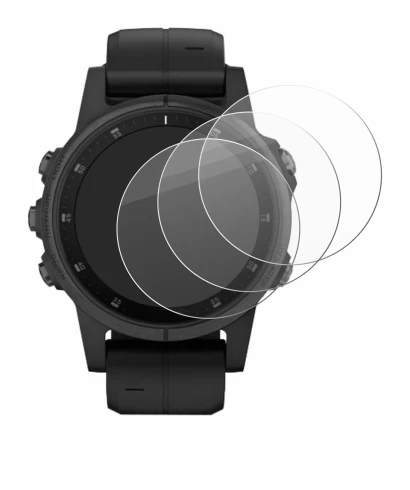 Image de l'appareil Garmin Fenix 5S Plus (42 mm) avec une grande variété de protections d'écran.