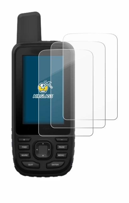Image de l'appareil Garmin GPSMAP 66st avec une grande variété de protections d'écran.