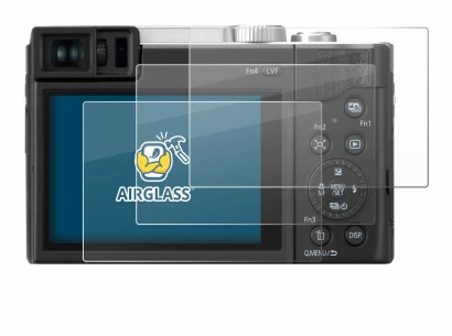 Image de l'appareil Panasonic Lumix DC-TZ96 avec une grande variété de protections d'écran.