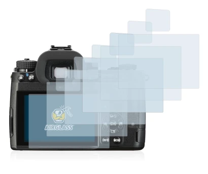 Image de l'appareil Pentax K-3 Mark III avec une grande variété de protections d'écran.