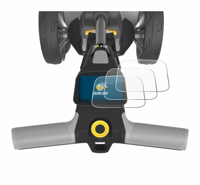 Image de l'appareil PowaKaddy CT6 avec une grande variété de protections d'écran.