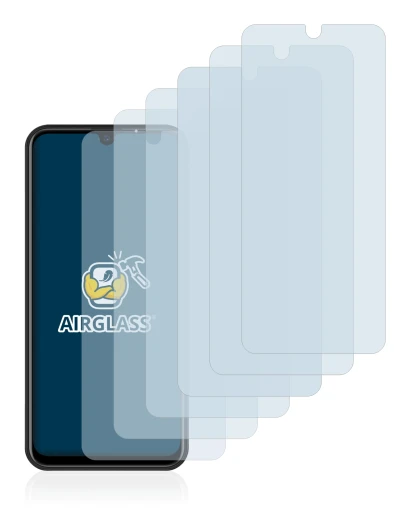 Image de l'appareil Teracube 2e avec une grande variété de protections d'écran.
