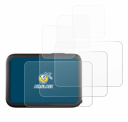 Image de l'appareil GoPro Hero 12 Black avec une grande variété de protections d'écran.