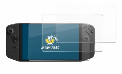 Image de l'appareil Lenovo Legion Go avec une grande variété de protections d'écran.