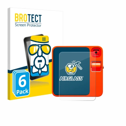 Face avant d’un emballage produit avec le logo de la marque BROTECT. À côté, l’appareil rabbit r1 est représenté avec la prote