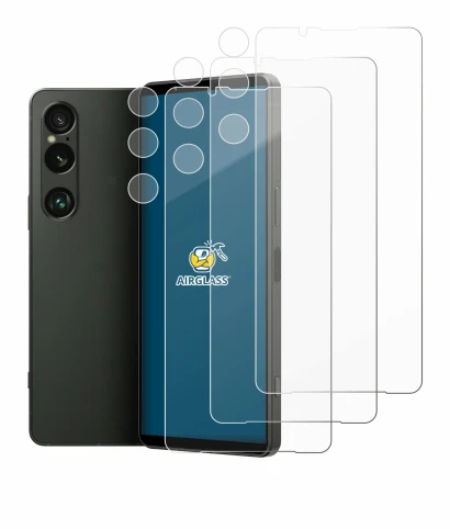 Image de l'appareil Sony Xperia 1 VI (Avant+Caméra) avec une grande variété de protections d'écran.
