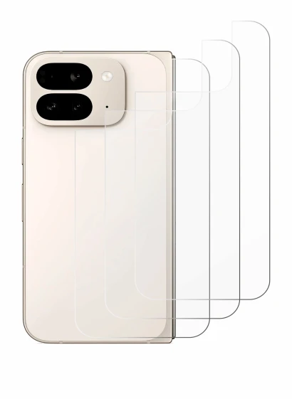 Image de l'appareil Google Pixel 9 Pro Fold (Arrière) avec une grande variété de protections d'écran.