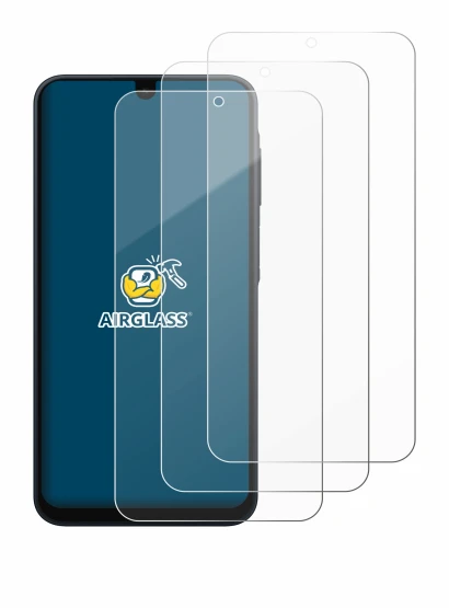 Image de l'appareil Samsung Galaxy A16 5G avec une grande variété de protections d'écran.