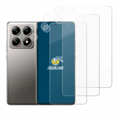 Image de l'appareil Xiaomi 14T (Avant+Caméra) avec une grande variété de protections d'écran.