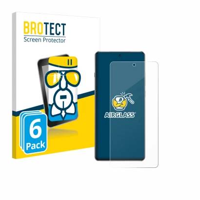 Face avant d’un emballage produit avec le logo de la marque BROTECT. À côté, l’appareil OnePlus 13R est représenté avec la pro