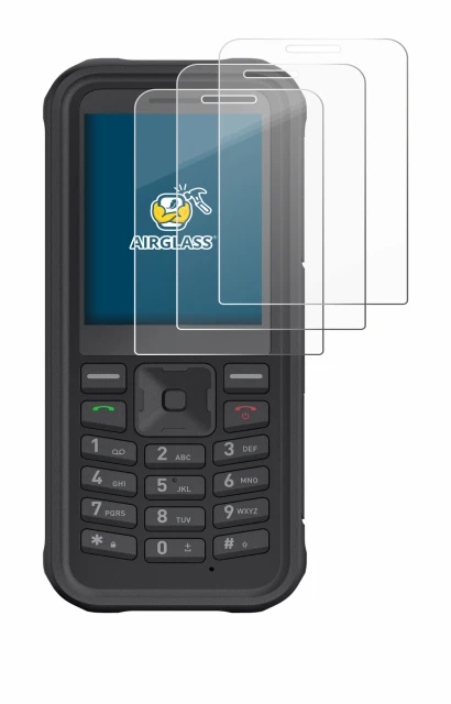 Image de l'appareil Sonim XP100 avec une grande variété de protections d'écran.
