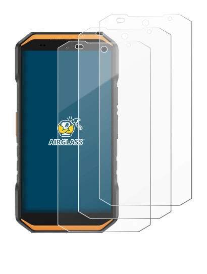 Image de l'appareil Ulefone Armor X32 avec une grande variété de protections d'écran.