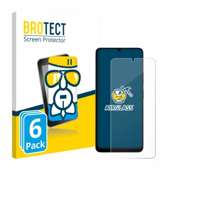 Face avant d’un emballage produit avec le logo de la marque BROTECT. À côté, l’appareil Doogee Note 59 Pro est représenté avec