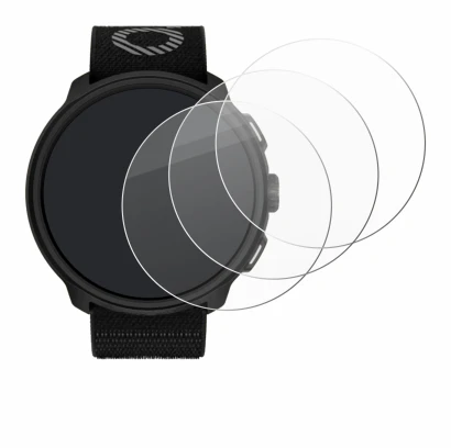 Image de l'appareil Suunto Run avec une grande variété de protections d'écran.
