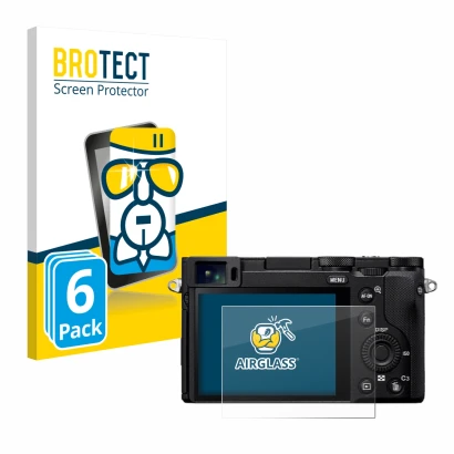 Face avant d’un emballage produit avec le logo de la marque BROTECT. À côté, l’appareil Sony RX1R III est représenté avec la p