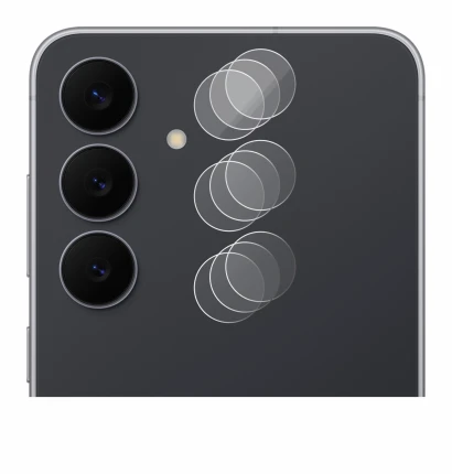 Image de l'appareil Samsung Galaxy S25 FE (Caméra UNIQUEMENT) avec une grande variété de protections d'écran.