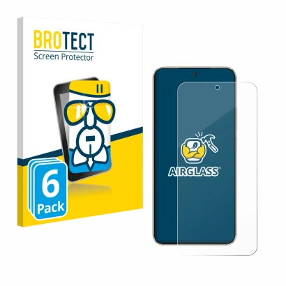 Face avant d’un emballage produit avec le logo de la marque BROTECT. À côté, l’appareil Honor Magic 8 Lite est représenté avec