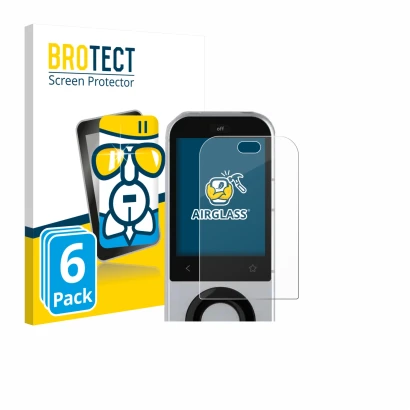 Face avant d’un emballage produit avec le logo de la marque BROTECT. À côté, l’appareil Sofabaton X2 est représenté avec la pr