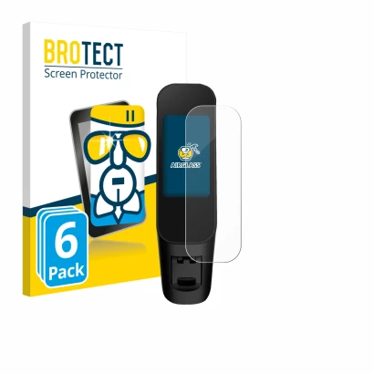 Face avant d’un emballage produit avec le logo de la marque BROTECT. À côté, l’appareil Xiaomi Electric Scooter 6 Max est repr