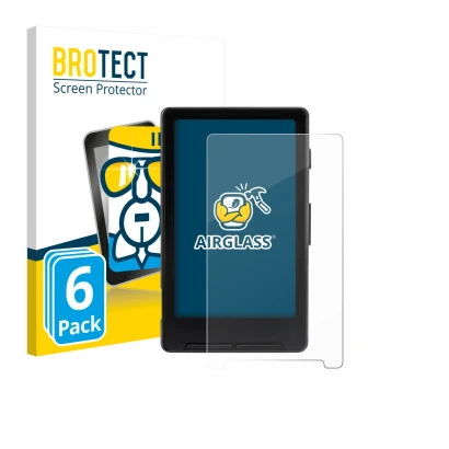 Face avant d’un emballage produit avec le logo de la marque BROTECT. À côté, l’appareil Xteink X4 est représenté avec la prote