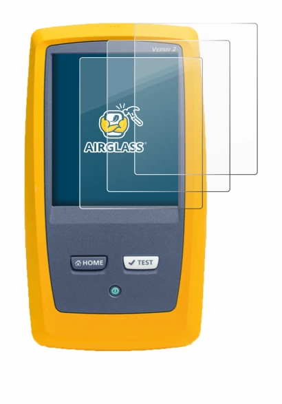 Image de l'appareil Fluke DSX8000 avec une grande variété de protections d'écran.