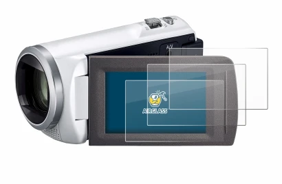 Image de l'appareil Panasonic HC-V480MS avec une grande variété de protections d'écran.
