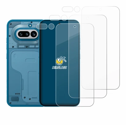 Image de l'appareil Nothing Phone (4a) (Avant+Caméra) avec une grande variété de protections d'écran.